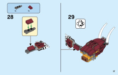 LEGO 31112 instructions page 17 – build guide