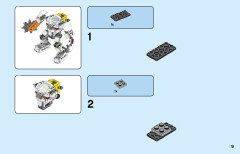 LEGO 31115 instructions page 9 – build guide