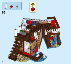 LEGO 31118 instructions page 74 – build guide