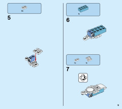 LEGO 31118 instructions page 9 – build guide