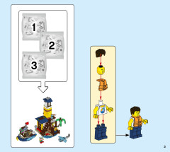 LEGO 31118 instructions page 3 – build guide