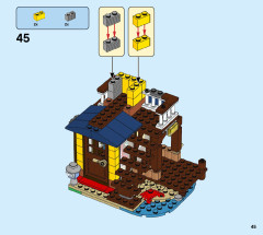 LEGO 31118 instructions page 45 – build guide