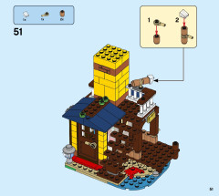 LEGO 31118 instructions page 51 – build guide