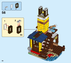 LEGO 31118 instructions page 56 – build guide