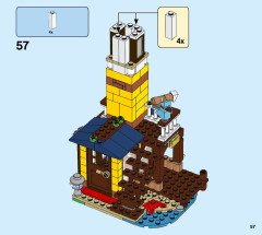 LEGO 31118 instructions page 57 – build guide