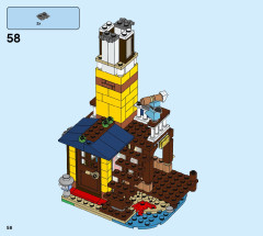 LEGO 31118 instructions page 58 – build guide