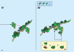 LEGO 31120 instructions page 218 – build guide