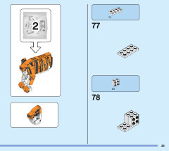 LEGO 31129 instructions page 35 – build guide