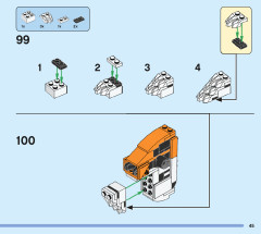 LEGO 31129 instructions page 45 – build guide