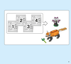 LEGO 31129 instructions page 3 – build guide