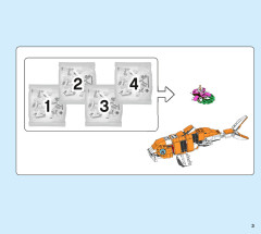 LEGO 31129 instructions page 3 – build guide