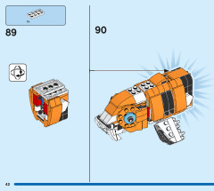 LEGO 31129 instructions page 42 – build guide
