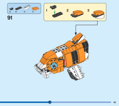 LEGO 31129 instructions page 43 – build guide
