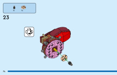 LEGO 31130 instructions page 74 – build guide