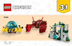 LEGO 31130 instructions page 1 – build guide