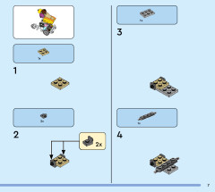 LEGO 31131 instructions page 7 – build guide
