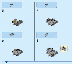 LEGO 31131 instructions page 8 – build guide