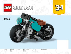 LEGO 31135 instructions page 1 – build guide