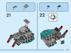LEGO 31135 instructions page 15 – build guide