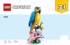 LEGO 31136 instructions page 1 – build guide