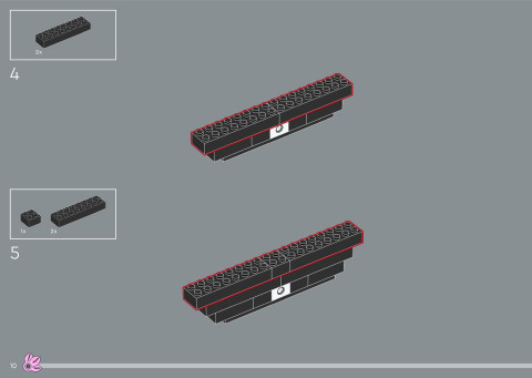 LEGO 31218 instructions page 10 – build guide
