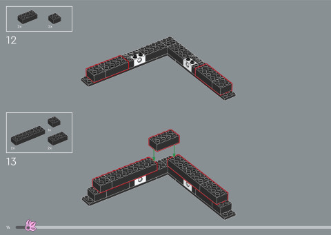 LEGO 31218 instructions page 14 – build guide