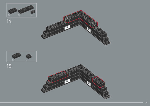 LEGO 31218 instructions page 15 – build guide