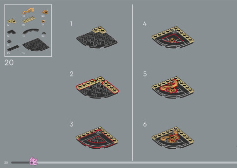 LEGO 31218 instructions page 20 – build guide