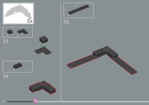 LEGO 31218 instructions page 32 – build guide