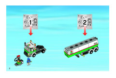 LEGO 3180 instructions page 2 – build guide