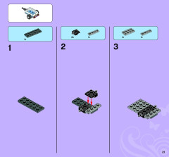 LEGO 3185 instructions page 21 – build guide