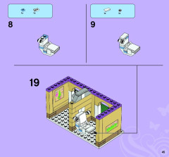 LEGO 3185 instructions page 45 – build guide