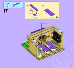 LEGO 3185 instructions page 17 – build guide