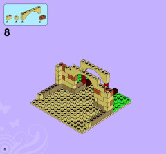 LEGO 3185 instructions page 8 – build guide