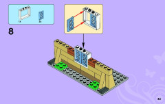 LEGO 3185 instructions page 43 – build guide