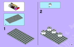 LEGO 3185 instructions page 9 – build guide