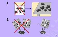 LEGO 3186 instructions page 3 – build guide