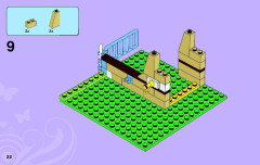 LEGO 3189 instructions page 22 – build guide