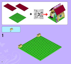 LEGO 3189 instructions page 2 – build guide