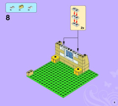 LEGO 3189 instructions page 9 – build guide