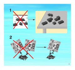 LEGO 3221 instructions page 3 – build guide