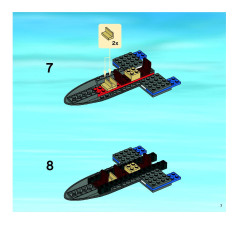 LEGO 3222 instructions page 7 – build guide