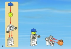 LEGO 3365 instructions page 2 – build guide