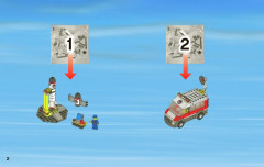 LEGO 3366 instructions page 2 – build guide