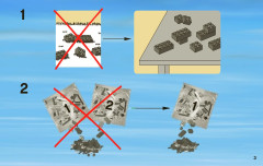 LEGO 3366 instructions page 3 – build guide