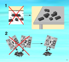 LEGO 3367 instructions page 3 – build guide