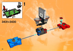 LEGO 3430 instructions page 20 – build guide