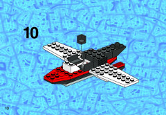 LEGO 3439 instructions page 10 – build guide