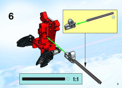 LEGO 3540 instructions page 9 – build guide