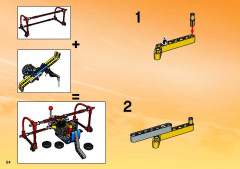 LEGO 3545 instructions page 54 – build guide